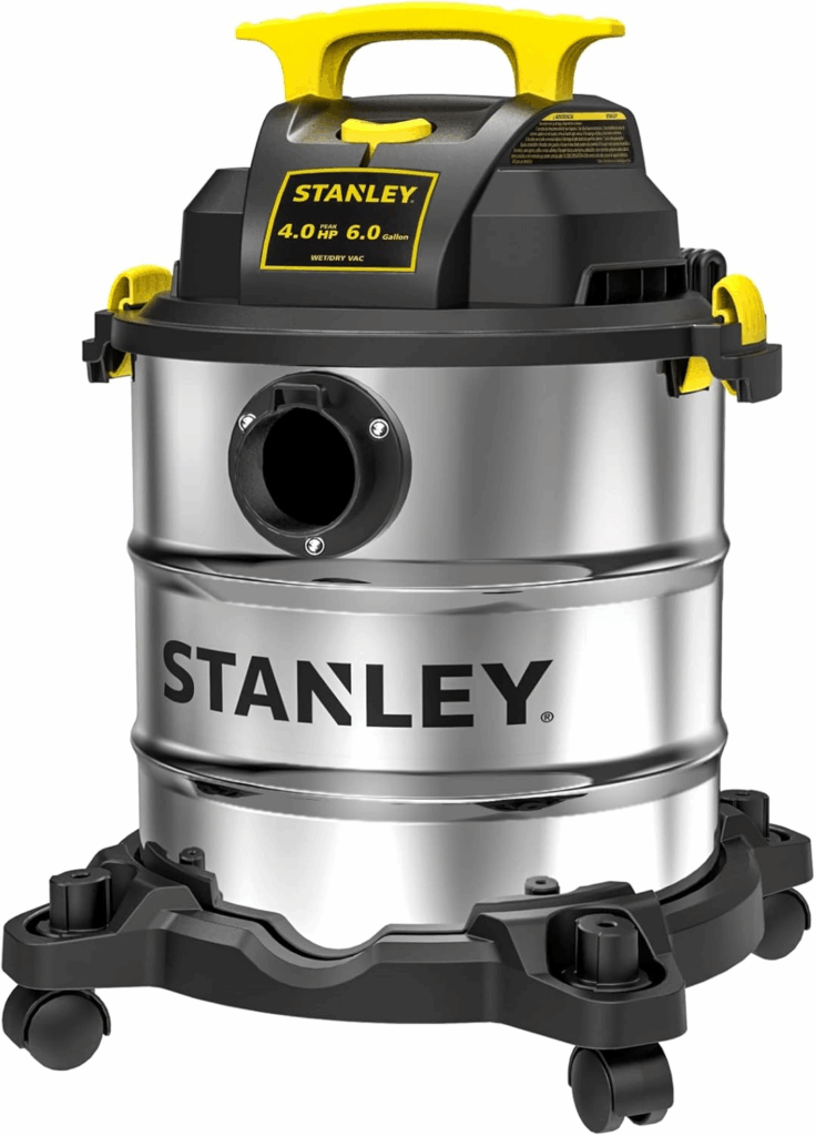 Stanley Wet/Dry Vacuum, 6 Gallon, 4 Horsepower