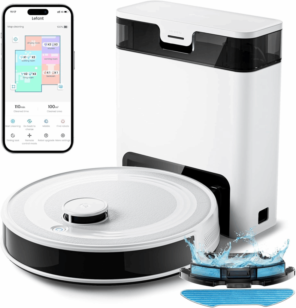 Lefant M2S Pro Robot Vacuum and Mop Combo